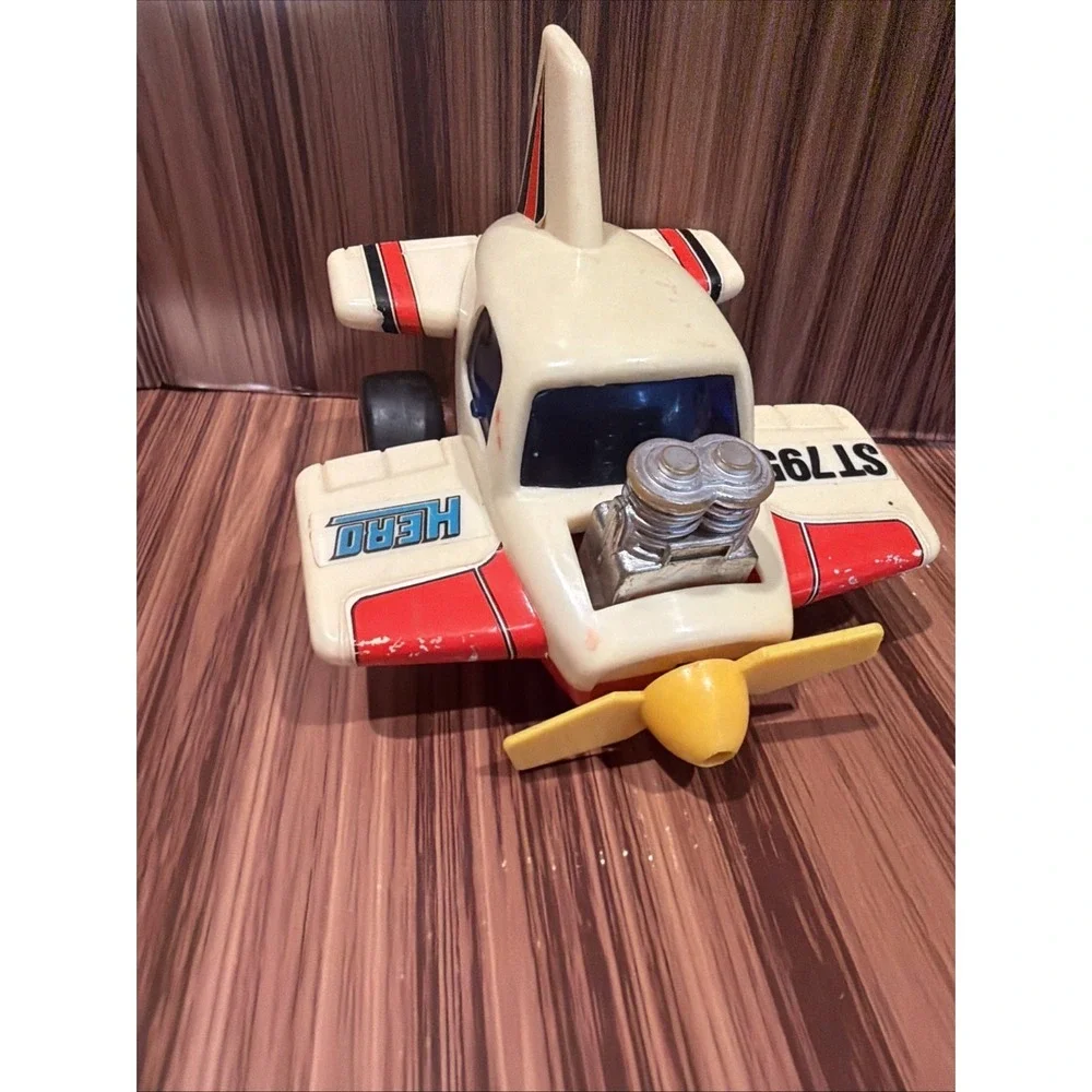 Vintage Yonezawa Big Machine Jr ST795 Airplane Toy Made in Japan Showa Retro